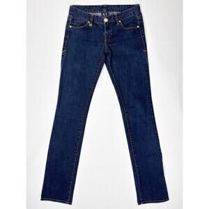 Armani Exchange Y2K Bootcut Jeans Womens 2 Long Dark Wash Stretch Denim